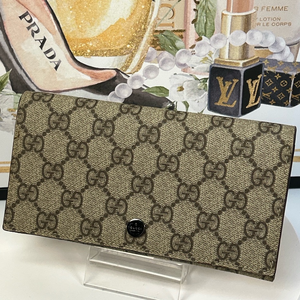 GUCCI GG Supreme Monogram Continental Wallet 😍🔥 - image 3